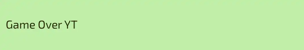 Game Over YT
